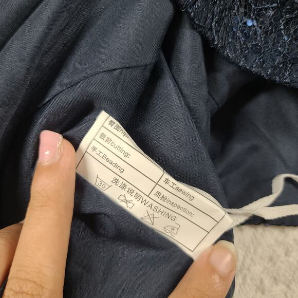 Three piece lace navy blue suit Mother of the Bride Size 24 formal wedding party - Picture 7 of 16